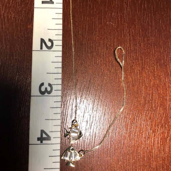 3/$25 NWT Yellow Gold Fish Threader Earrings - Picture 2 of 4